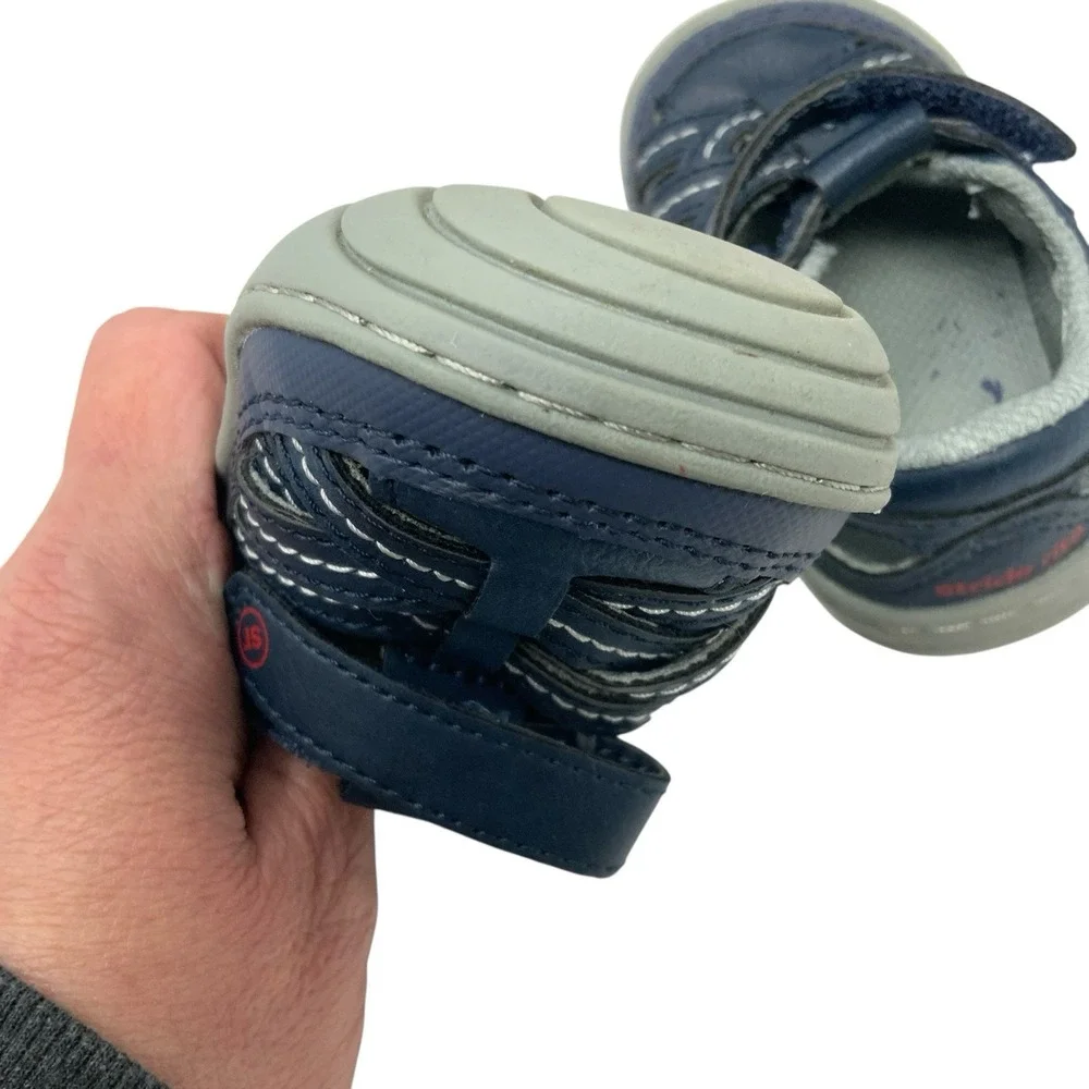 Stride‎ Rite 360 Kids Size 3M Amos 2.0 Sneaker Fisherman Sandal Blue Walking